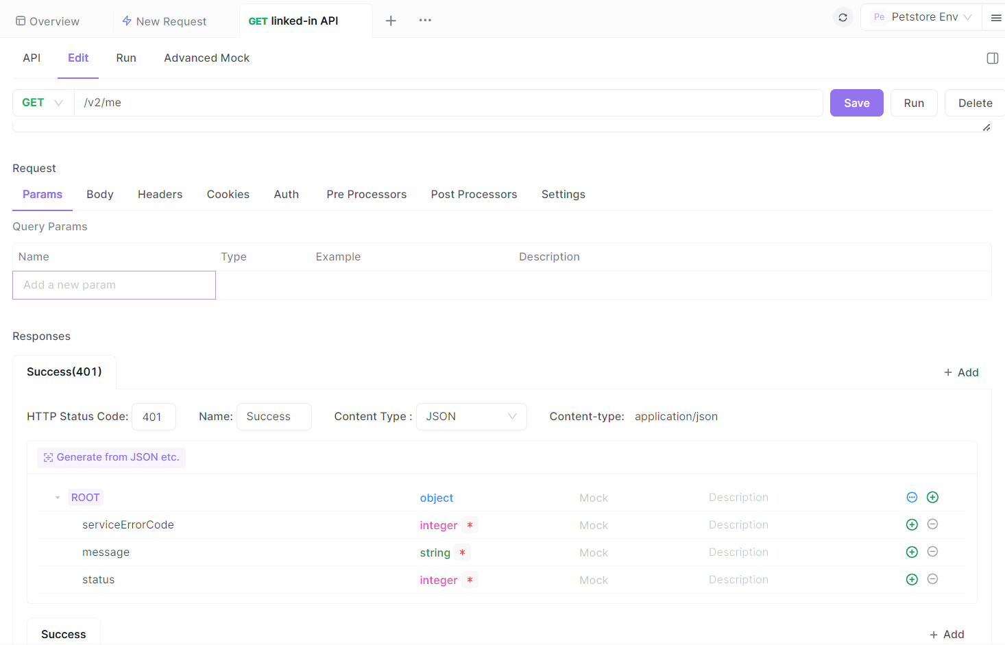 Edit API document with Apidog's built-in doc generator.