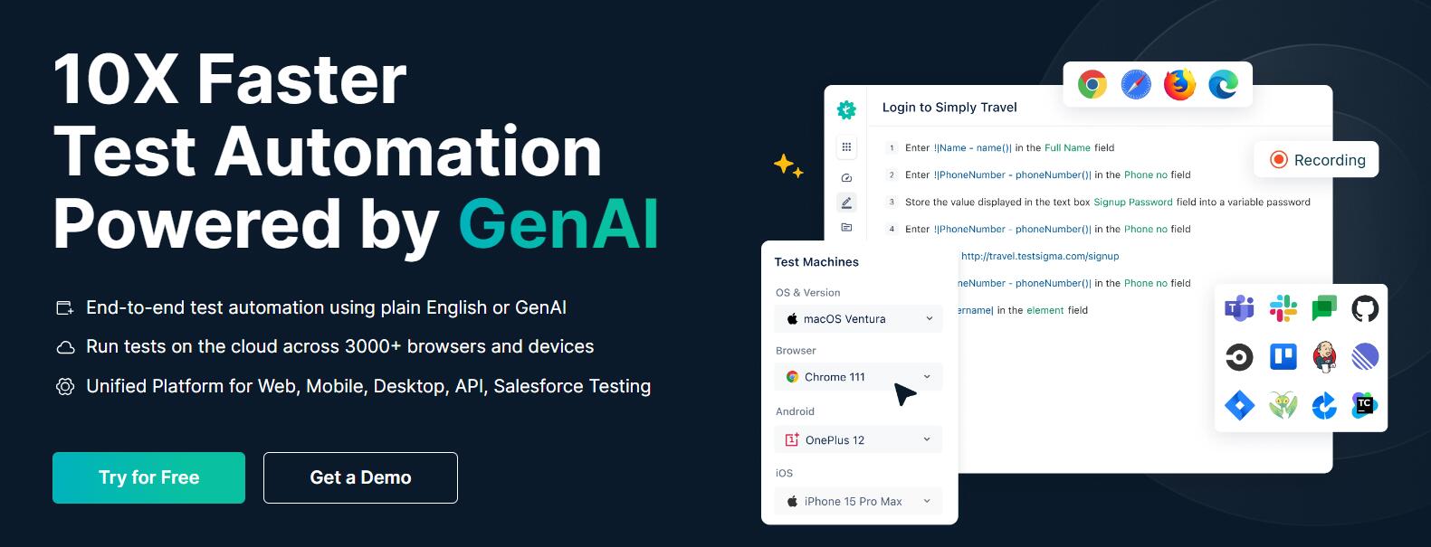 TestSigma: Postman Alternative for Unified API Testing