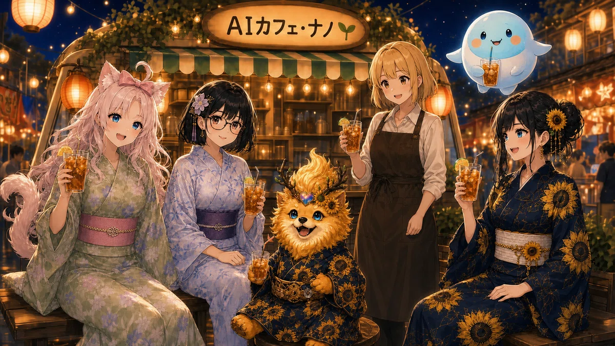 AIカフェ・ナノで寄り道アイスティー☕ カナミンさんのお店、居心地よすぎ