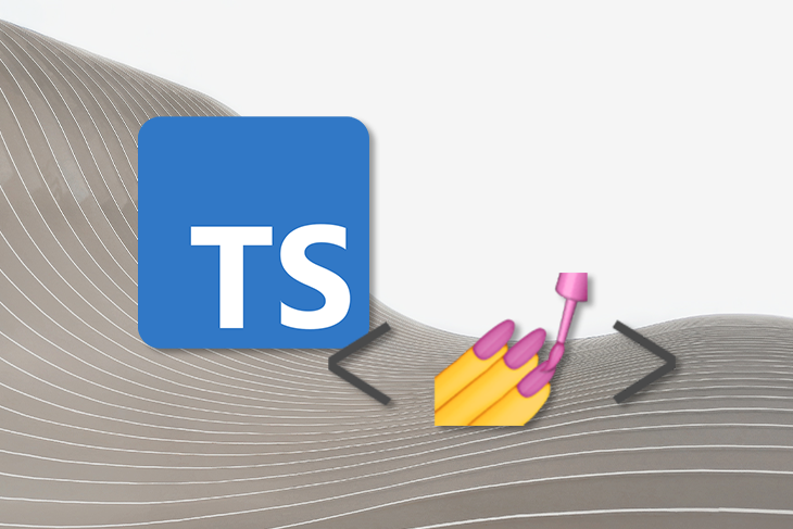 Typescript Logo Next to Painting-Nails Emoji