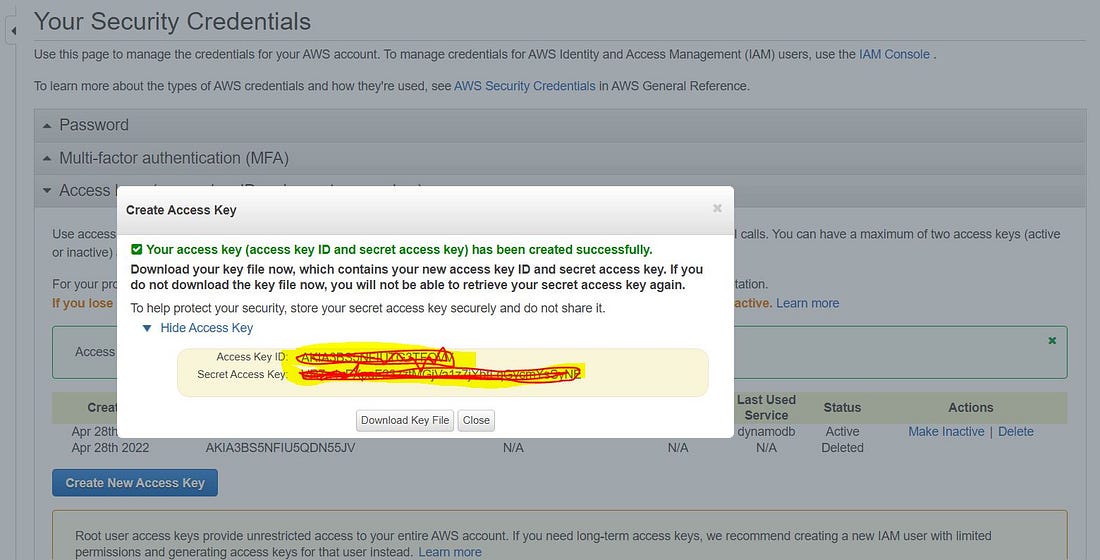 Security credentials