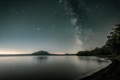 Download free HD stock image of Night View Starry Sky Free Night View Starry Sky photo and picture