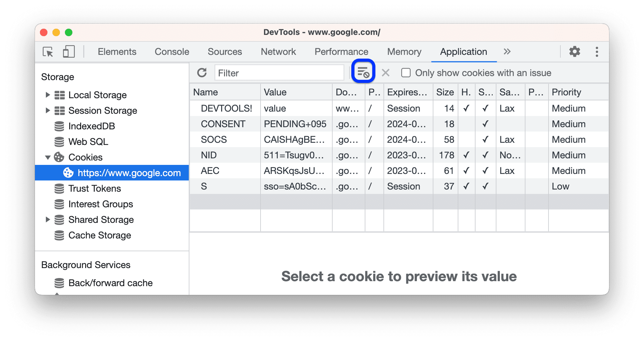 Очищаю все файлы cookie.