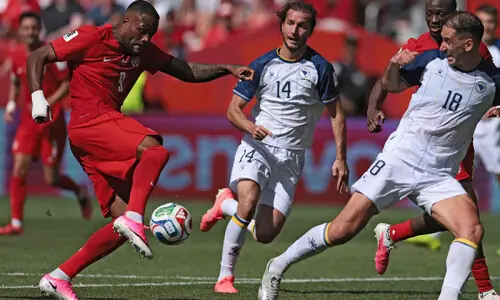 Canada draw with Bosnia-Herzegovina to earn first ever World Cup point Canada draw with Bosnia-Herzegovina to earn first ever World Cup point