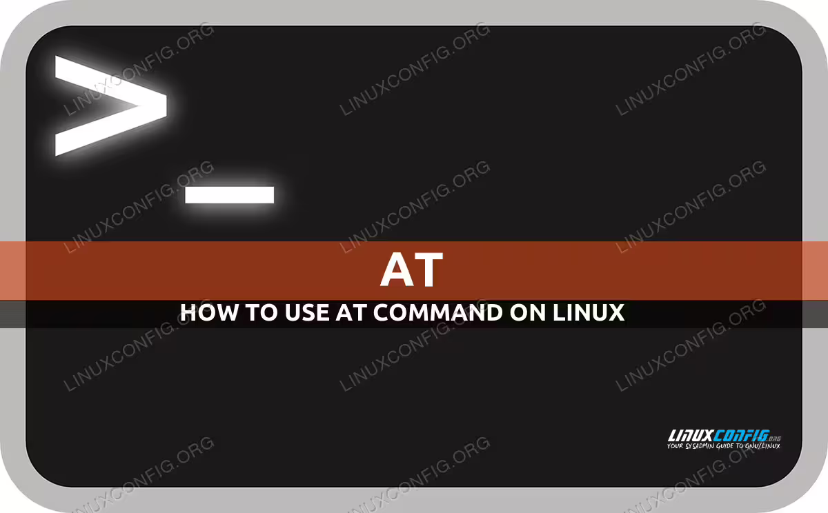 at command in Linux with examples