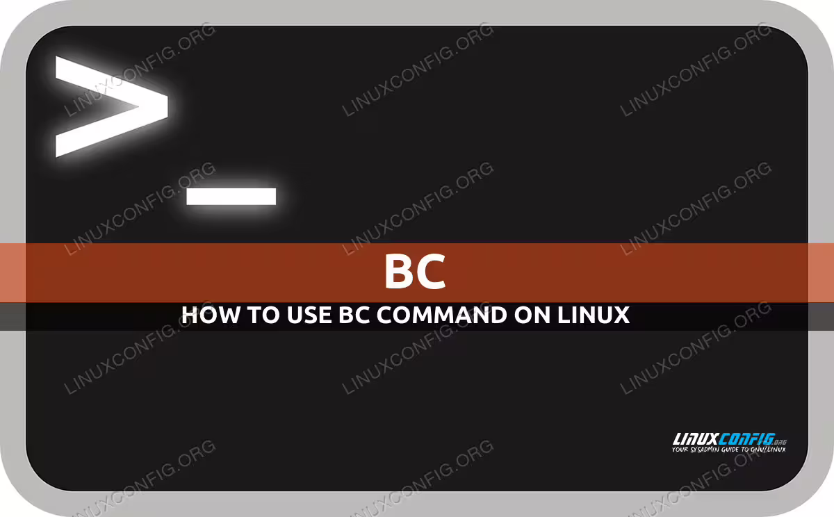 bc command in Linux with examples
