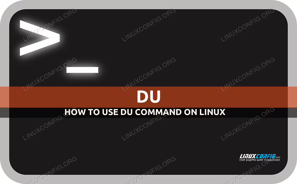 du command in Linux with examples