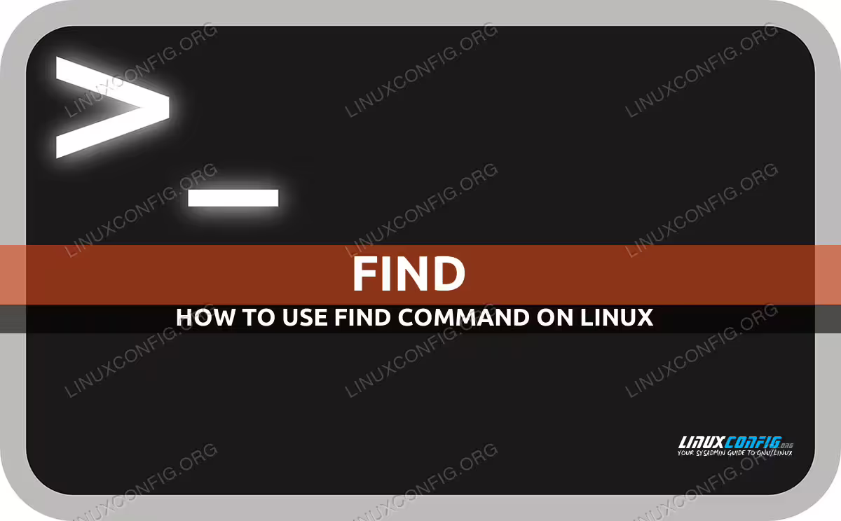 find command in Linux with examples