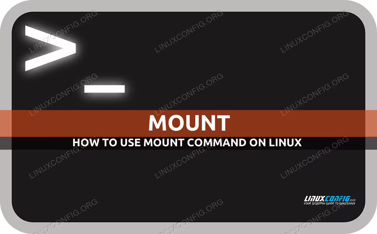 mount command in Linux with examples