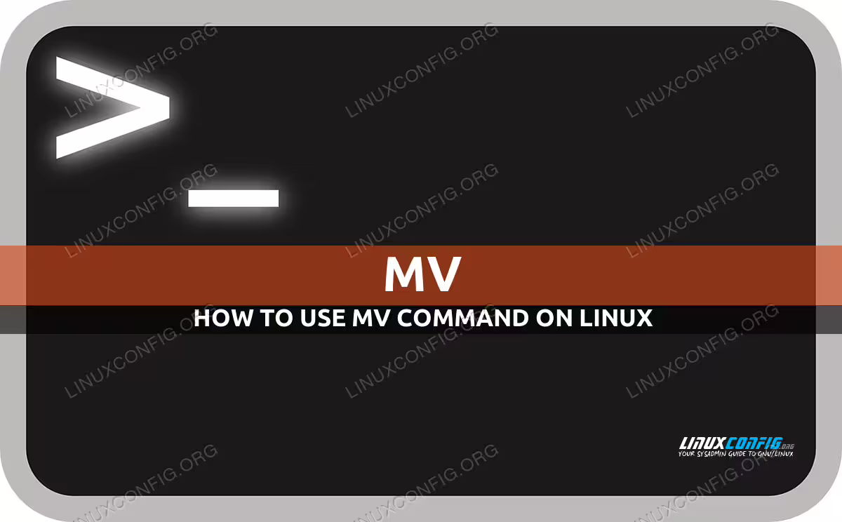 mv command in Linux with examples