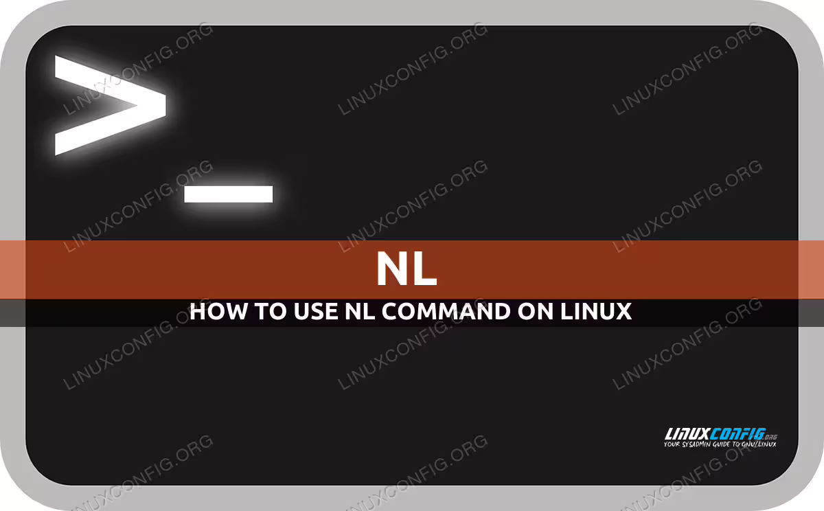 nl command in Linux with examples