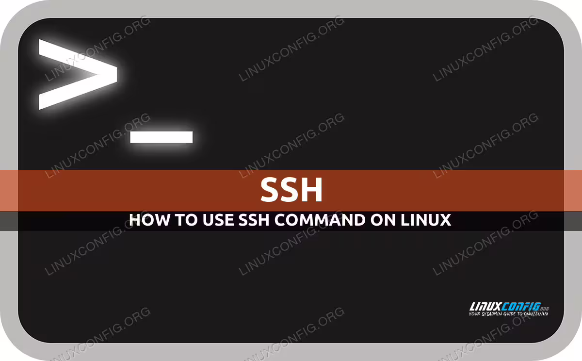 ssh command in Linux with examples