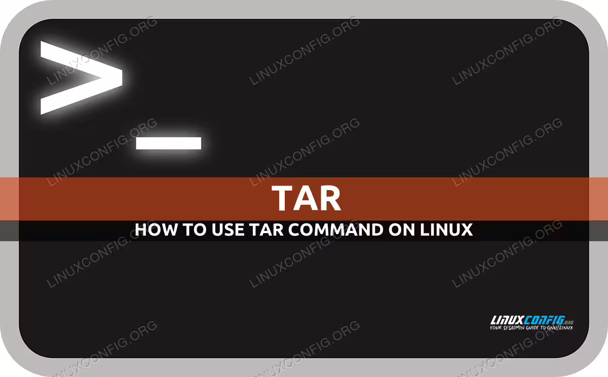 tar command in Linux with examples