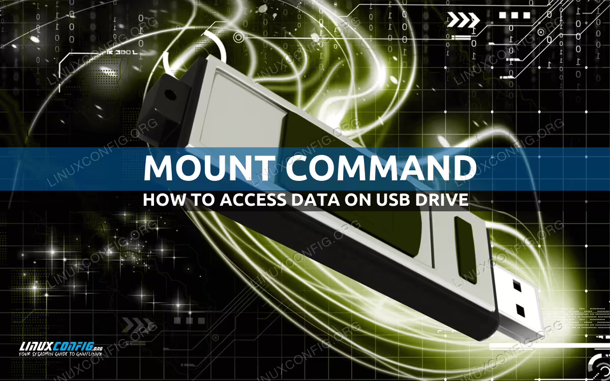 mount usb linux