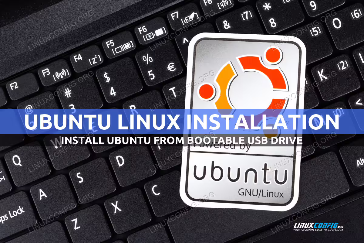 How to install Ubuntu from USB