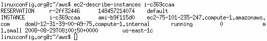 Describe amazon machine instance