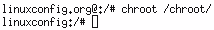 Enter chroot environment with chroot command