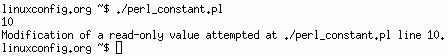 Perl Scalar Constant Variable Perl Scalar Constant Variable