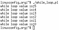 Perl while loop Perl while loop