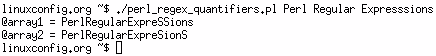 Perl Regular Expressions - Quantifiers Perl Regular Expressions - Quantifiers