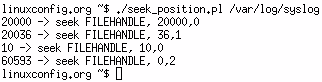 Seek position within a File with perl Seek position within a File with perl