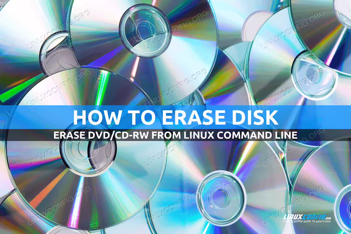 Erase dvd/cd-rw from Linux command line