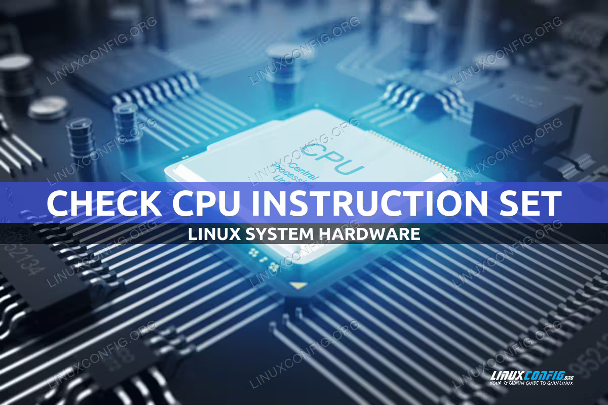 How to check CPU instruction set