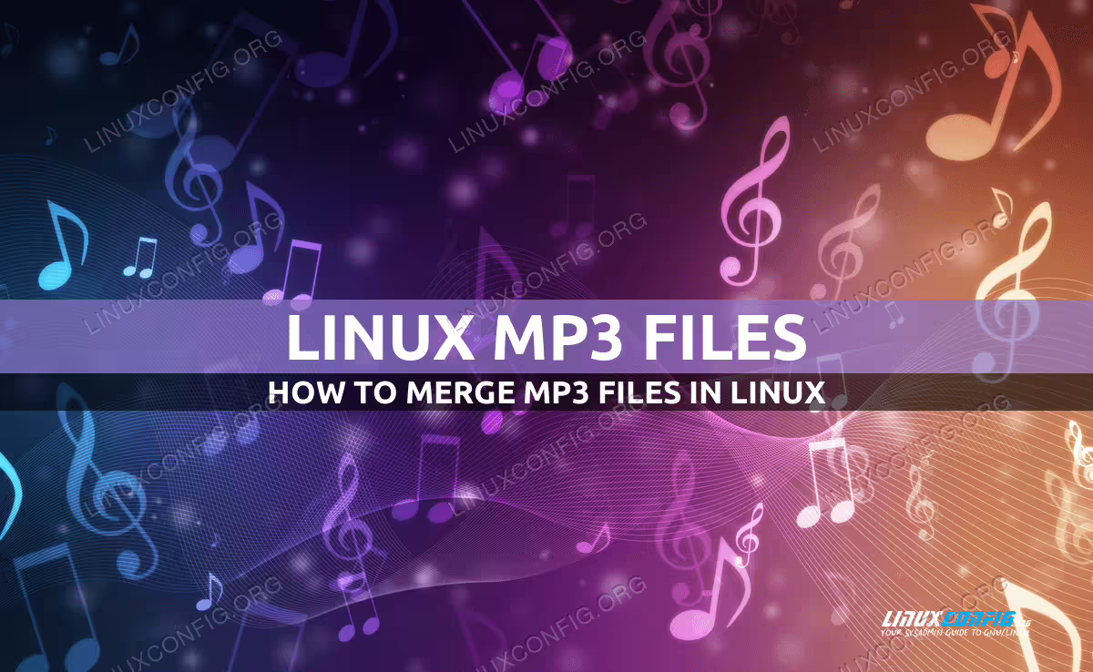 How to combine MP3 files Linux