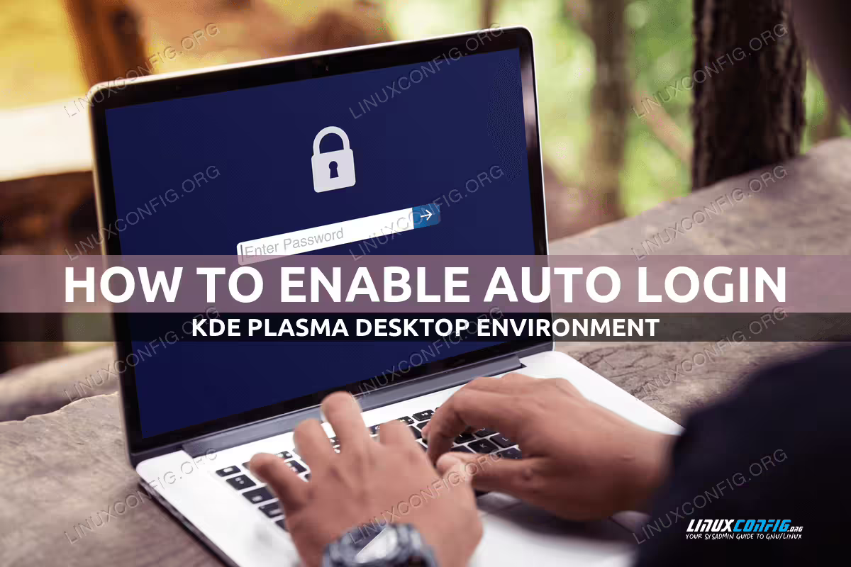 KDE auto login to GUI Plasma Desktop