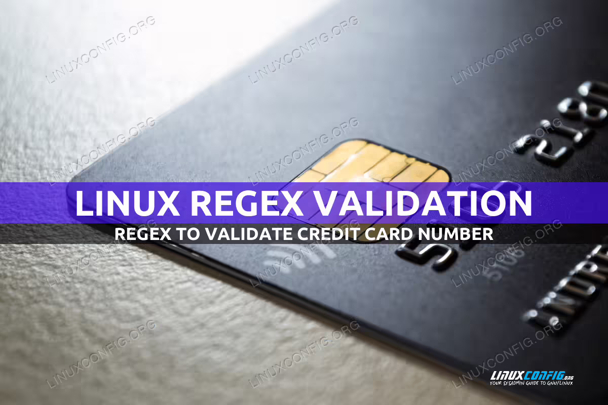 Regex to validate credit card number