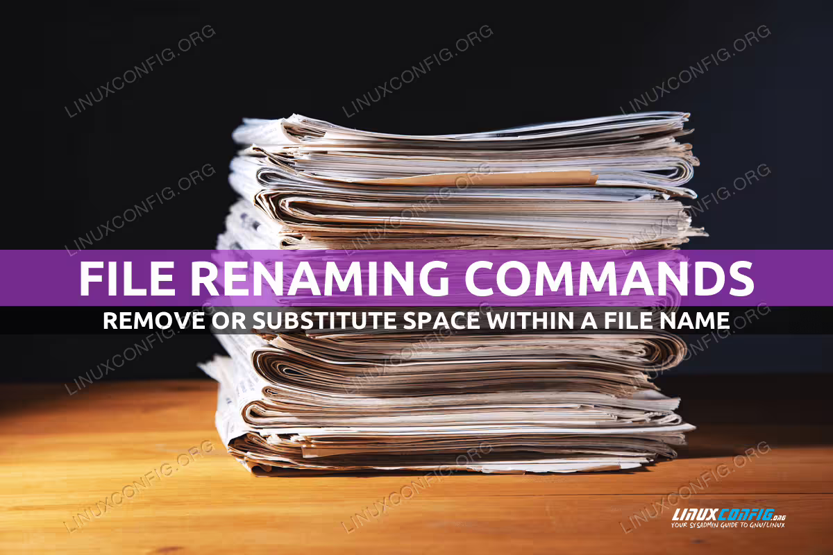 Remove or substitute space within a file name