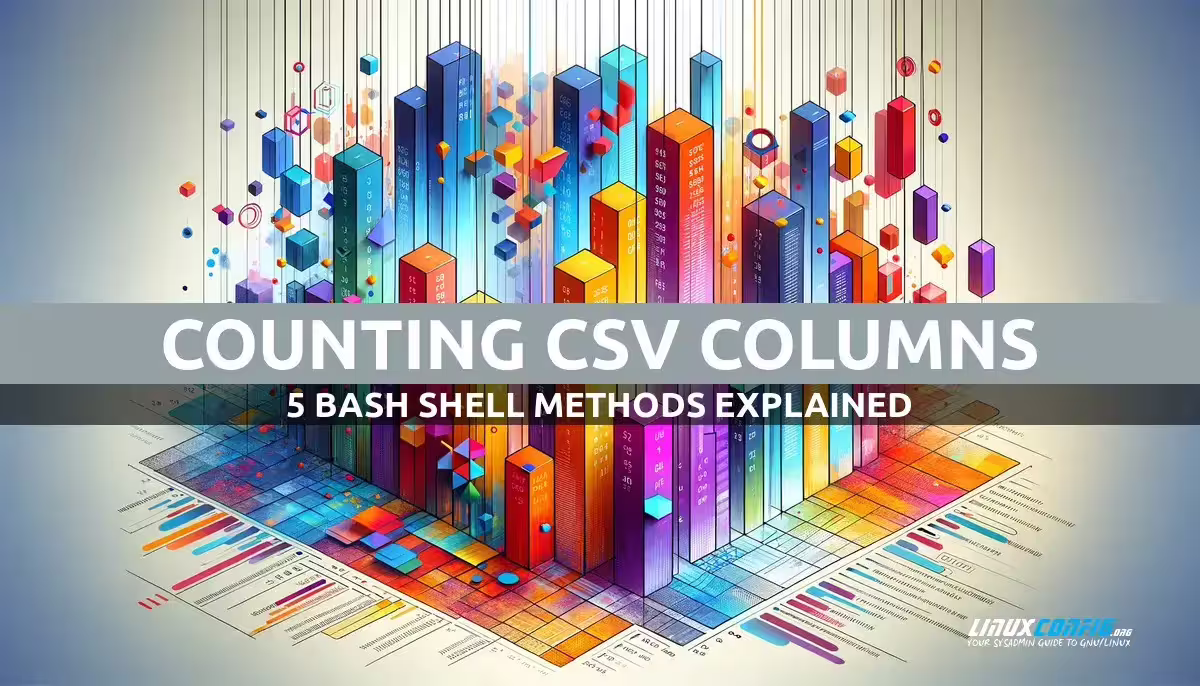 How to count number of columns in CSV file using bash shell