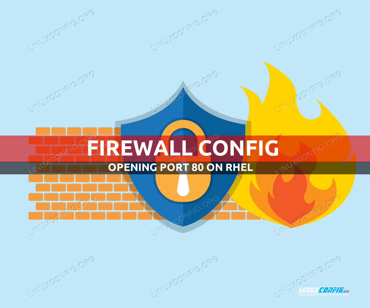 How to open http port 80 in Redhat Linux using firewall-cmd