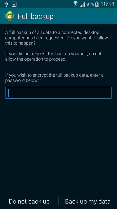 S5 - backup my data