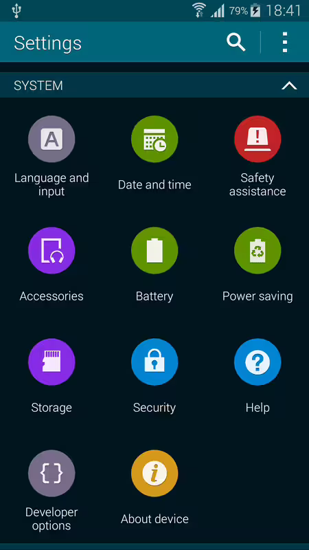Developer options tab samsung galaxy s5