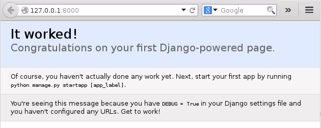 setup django develoment on Debian Linux 8 jessie
