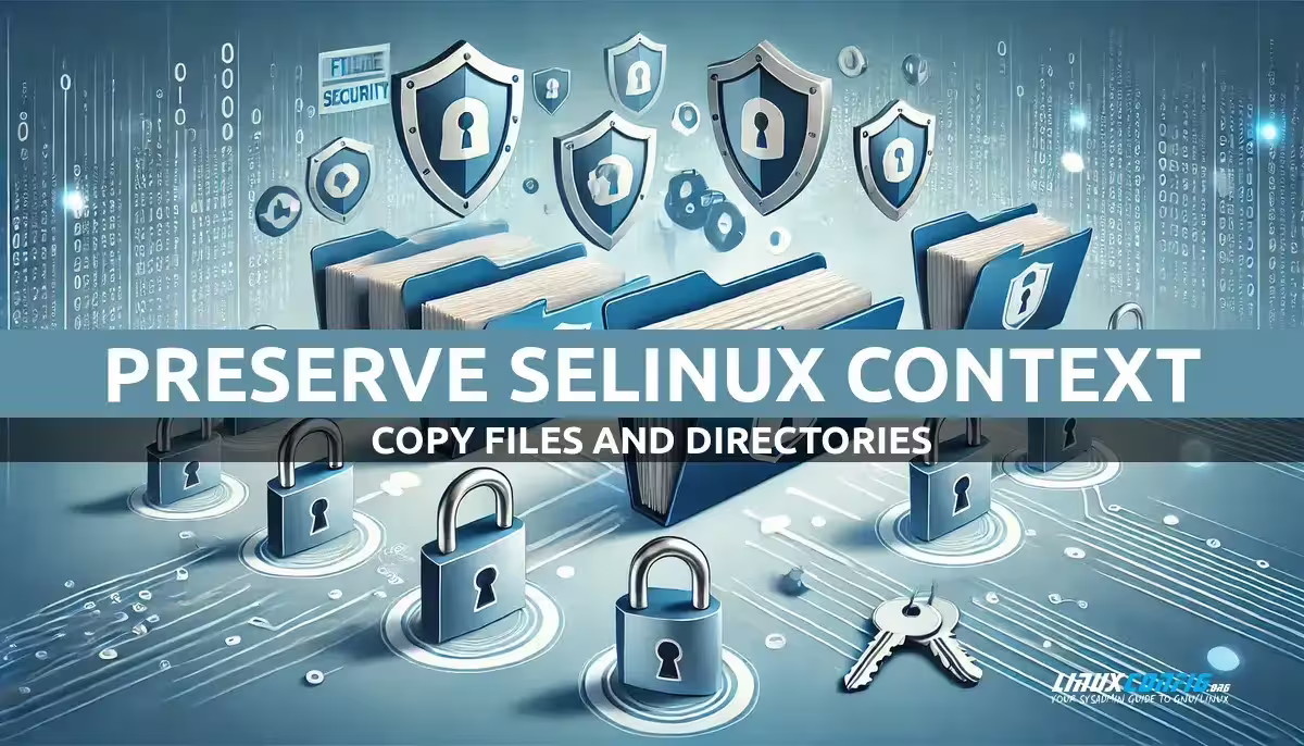 Copying Files and Directories While Preserving SELinux Context on Linux