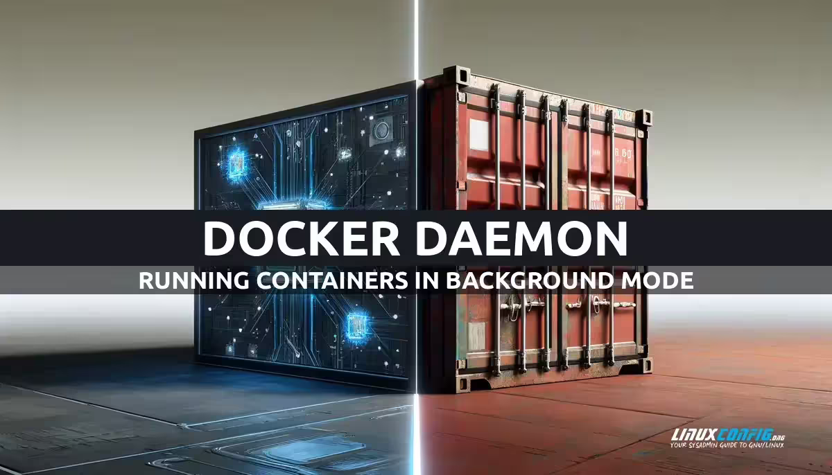How to start a docker container as daemon process