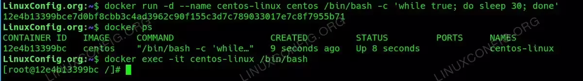 Keeping a Container Running Indefinitely
