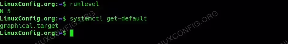 Check the current runlevel and target