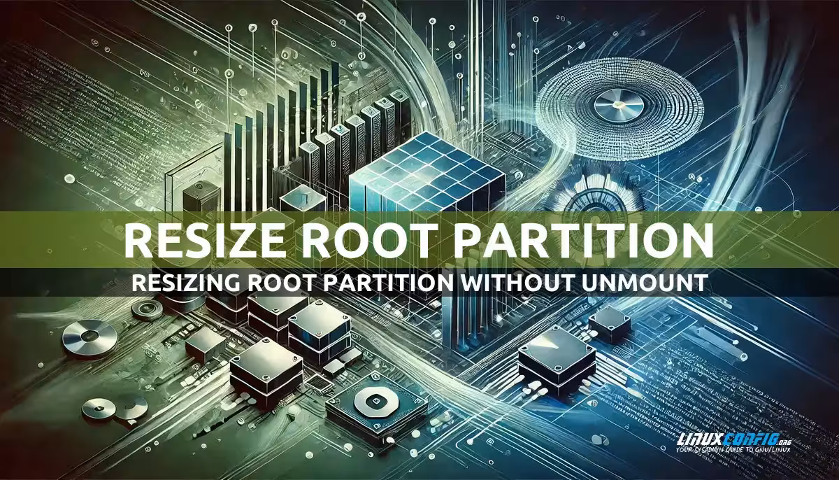 How to resize ext4 root partition live without umount on Linux
