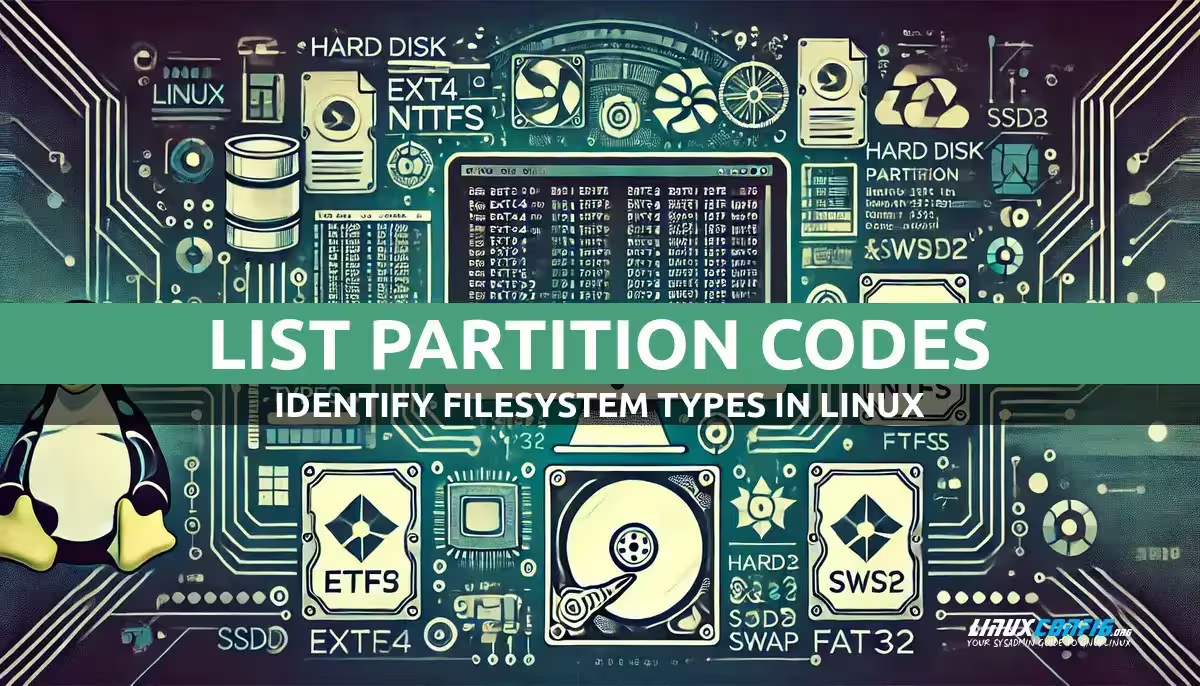 How to List Filesystem Partition Type Codes in Linux