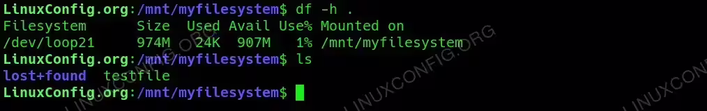 Mounted File-Based Filesystem