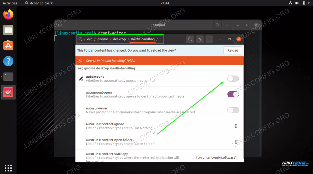 Disable automount on Ubuntu