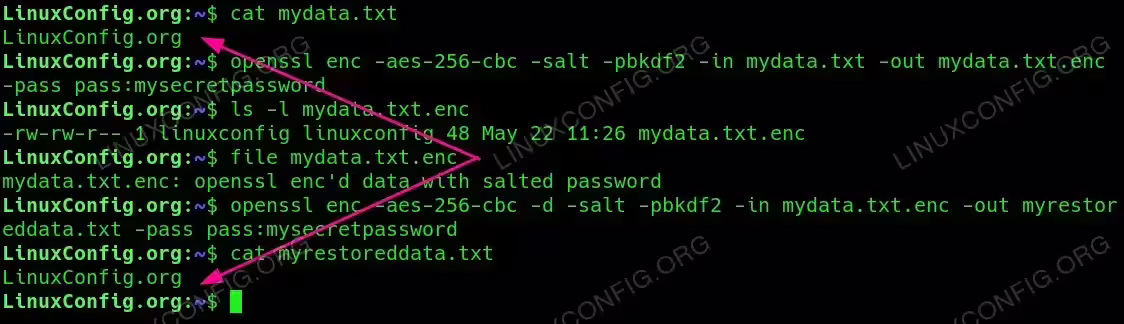Encrypting and Decrypting a File with a Password
