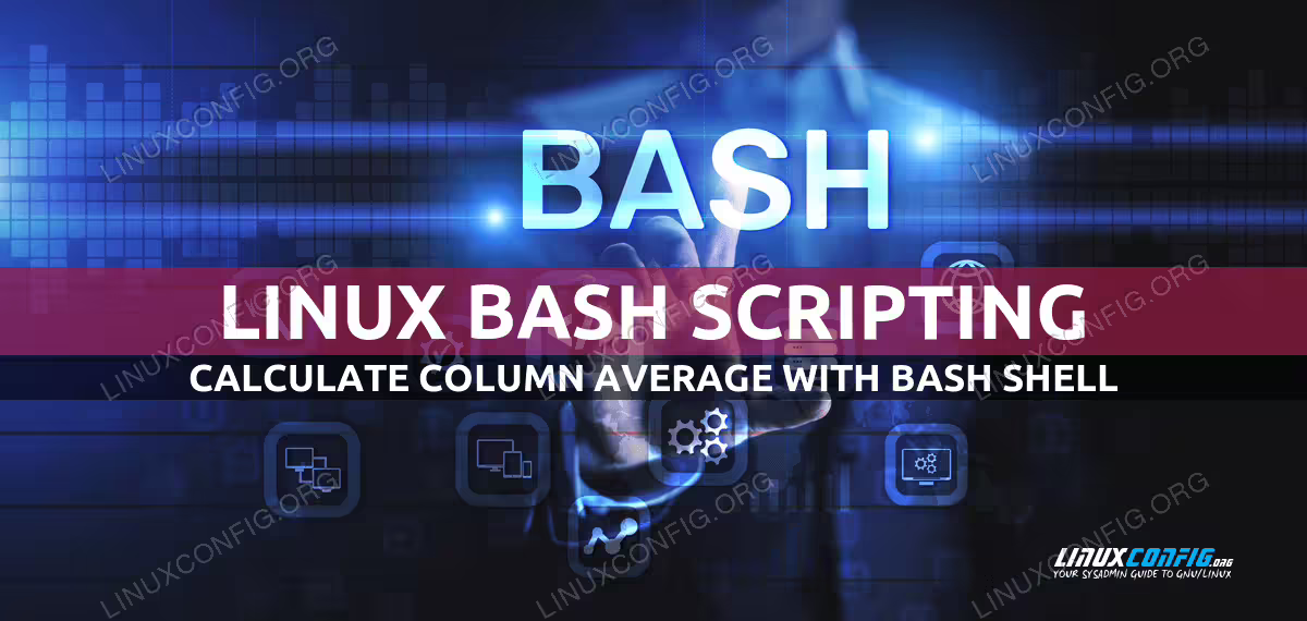 Calculate column average using bash shell