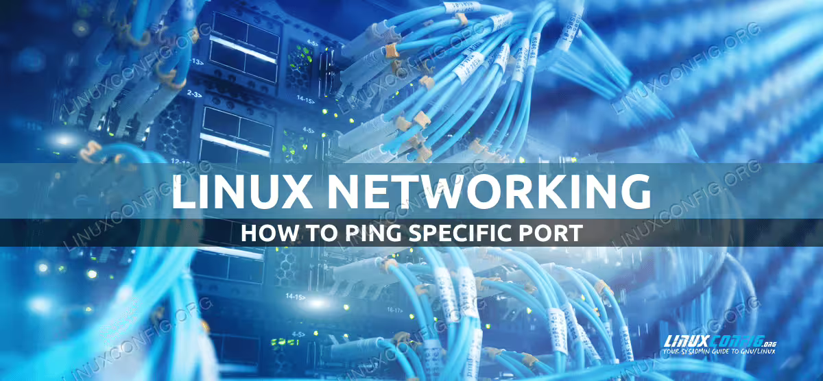 How to ping port in Linux