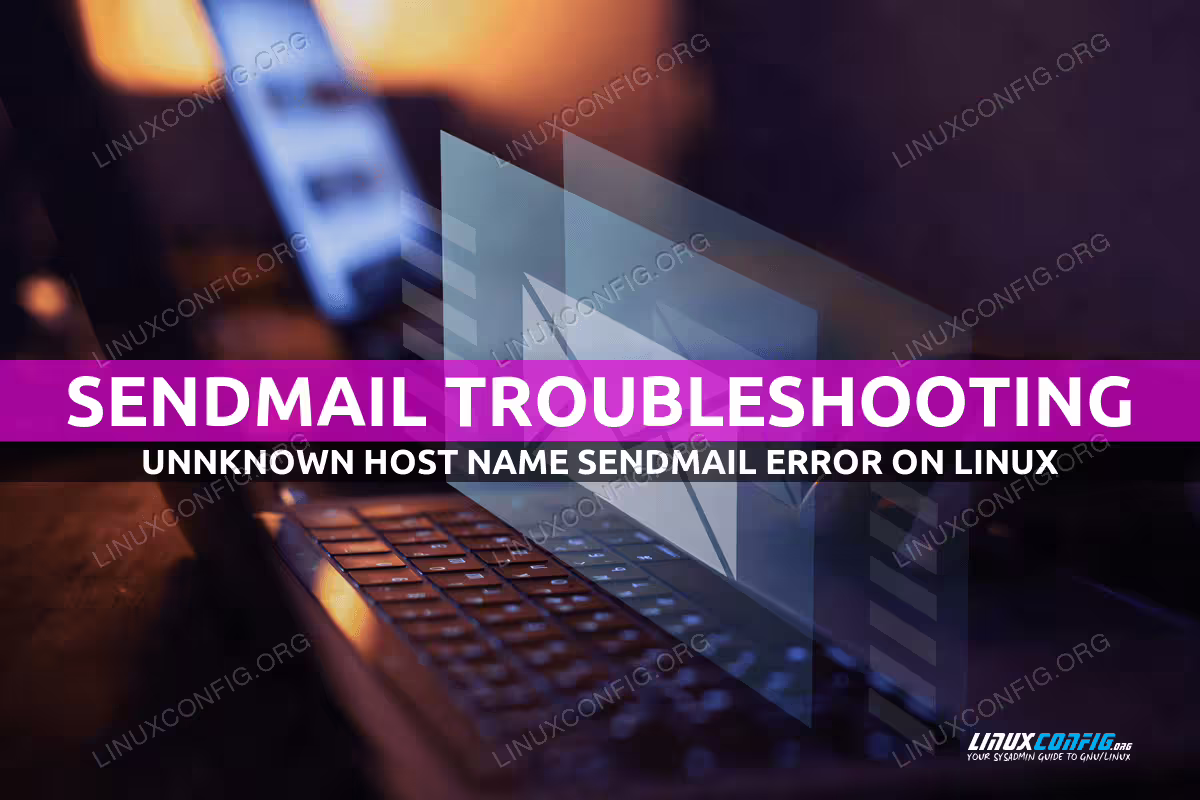 Sendmail unqualified hostname error