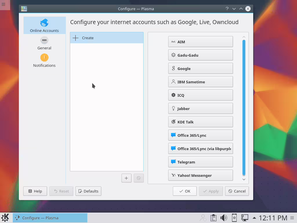 Kopete IM account setup