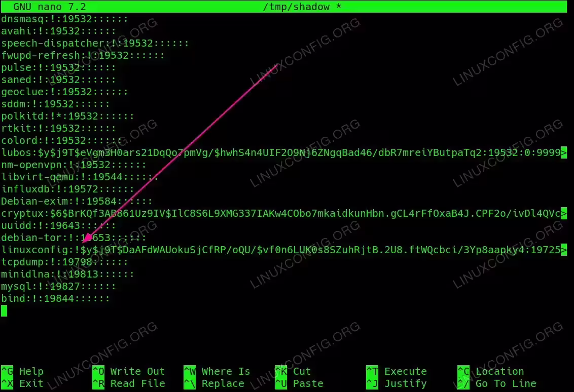 Modify the /etc/shadow File to Disable an Account